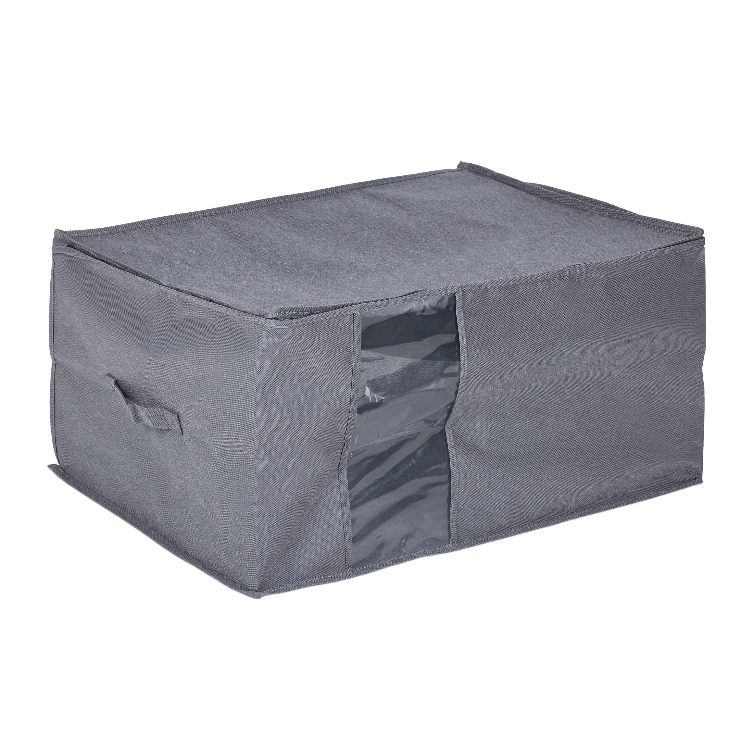 Relaxdays Aufbewahrungstasche In Grau - (B)60 X (H)30 X (T)45 Cm 1 Relaxdays Aufbewahrungstasche In Grau - (B)60 X (H)30 X (T)45 Cm