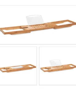 Relaxdays Badewannenablage In Natur/ Weiß - (B)105 X (H)16,5 X (T)23,5 Cm -Relaxdays Verkaufsshop relaxdays badewannenablage in natur weiss b 105 x h 16 5 x t 23 5 cm 5