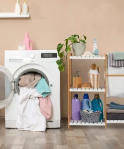 Relaxdays Badregal In Natur/Weiß - (B)65,5 X (H)76 X (T)33 Cm -Relaxdays Verkaufsshop relaxdays badregal in natur weiss b 65 5 x h 76 x t 33 cm 1