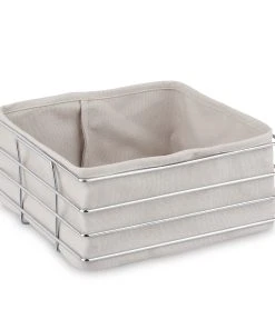 Relaxdays Brotkorb In Grau - (B)23 X (H)10,5 X (T)23 Cm