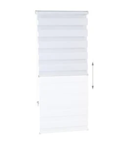 Relaxdays Doppelrollo In Weiß - (B)60 X (H)160 Cm -Relaxdays Verkaufsshop relaxdays doppelrollo in weiss b 60 x h 160 cm 4