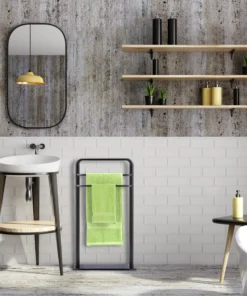 Relaxdays Handtuchständer In Schwarz - (B)45 X (H)79 X (T)20 Cm -Relaxdays Verkaufsshop relaxdays handtuchstander in schwarz b 45 x h 79 x t 20 cm 1