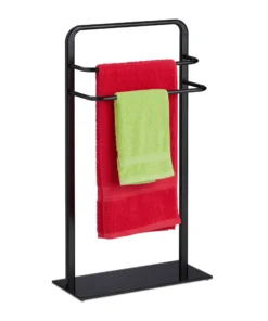 Relaxdays Handtuchständer In Schwarz - (B)45 X (H)79 X (T)20 Cm -Relaxdays Verkaufsshop relaxdays handtuchstander in schwarz b 45 x h 79 x t 20 cm 7