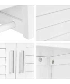 Relaxdays Hängeschrank In Weiß - (B)62 X (H)66 X (T)20 Cm -Relaxdays Verkaufsshop relaxdays hangeschrank in weiss b 62 x h 66 x t 20 cm 5