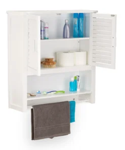 Relaxdays Hängeschrank In Weiß - (B)62 X (H)66 X (T)20 Cm -Relaxdays Verkaufsshop relaxdays hangeschrank in weiss b 62 x h 66 x t 20 cm 7