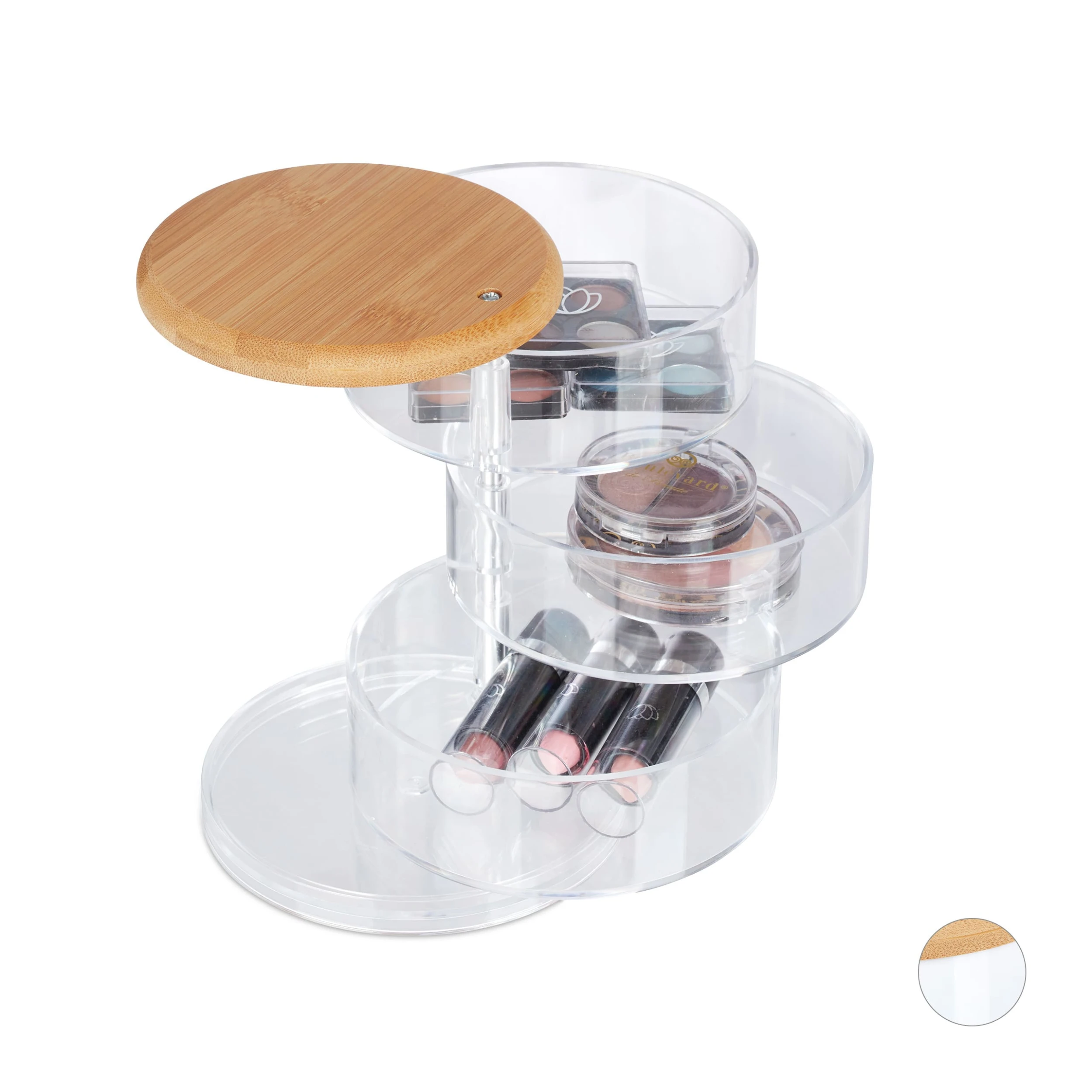 Relaxdays Makeup Organizer Deckel In Transparent 8 Relaxdays Makeup Organizer Deckel In Transparent – Bild 8