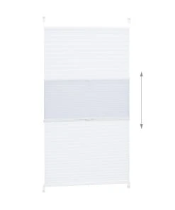 Relaxdays Plissee In Weiß - (L)130 X (B)60 Cm -Relaxdays Verkaufsshop relaxdays plissee in weiss l 130 x b 60 cm 5