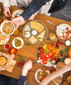 Relaxdays Servierplatte In Natur - Ø 33 Cm -Relaxdays Verkaufsshop relaxdays servierplatte in natur o 33 cm 2