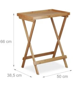 Relaxdays Tabletttisch In Natur - (B)50 X (H)66 X (T)38,5 Cm -Relaxdays Verkaufsshop relaxdays tabletttisch in natur b 50 x h 66 x t 38 5 cm 3