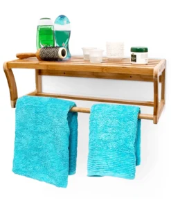 Relaxdays Wandregal In Natur - (B)60 X (H)20 X (T)26 Cm