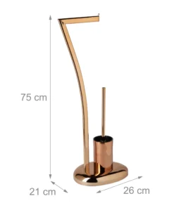 Relaxdays WC Garnitur In Kupfer - (B)21 X (H)75 X (T)26 Cm 10 Relaxdays WC Garnitur In Kupfer - (B)21 X (H)75 X (T)26 Cm -Relaxdays Verkaufsshop relaxdays wc garnitur in kupfer b 21 x h 75 x t 26 cm 3