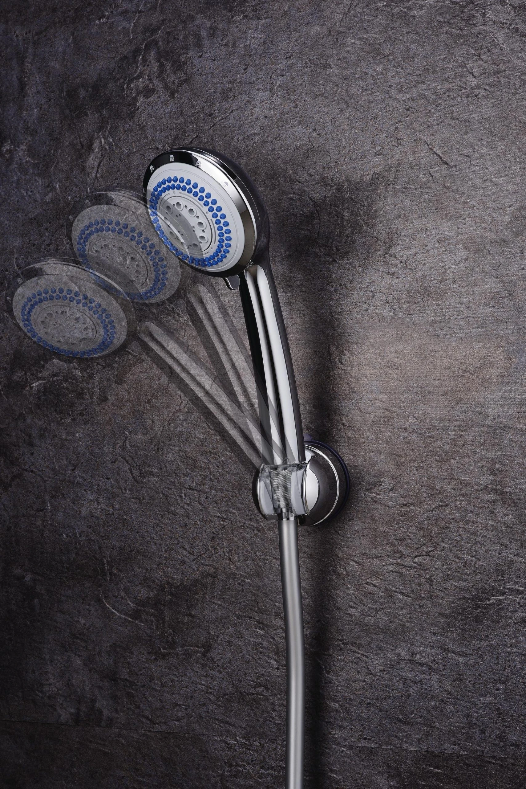 RIDDER Brausekopfhalter VacuumCap Ela, Variabel Chromfarben Ca. 65 X 65 X 70 Mm 2 RIDDER Brausekopfhalter VacuumCap Ela, Variabel Chromfarben Ca. 65 X 65 X 70 Mm – Bild 2