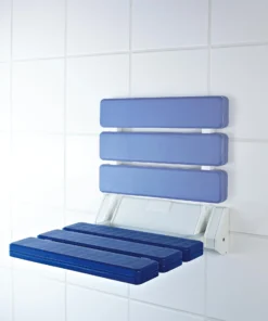 RIDDER Duschklappsitz 'Fashion' Blau Blau -Relaxdays Verkaufsshop ridder duschklappsitz fashion blau blau 2