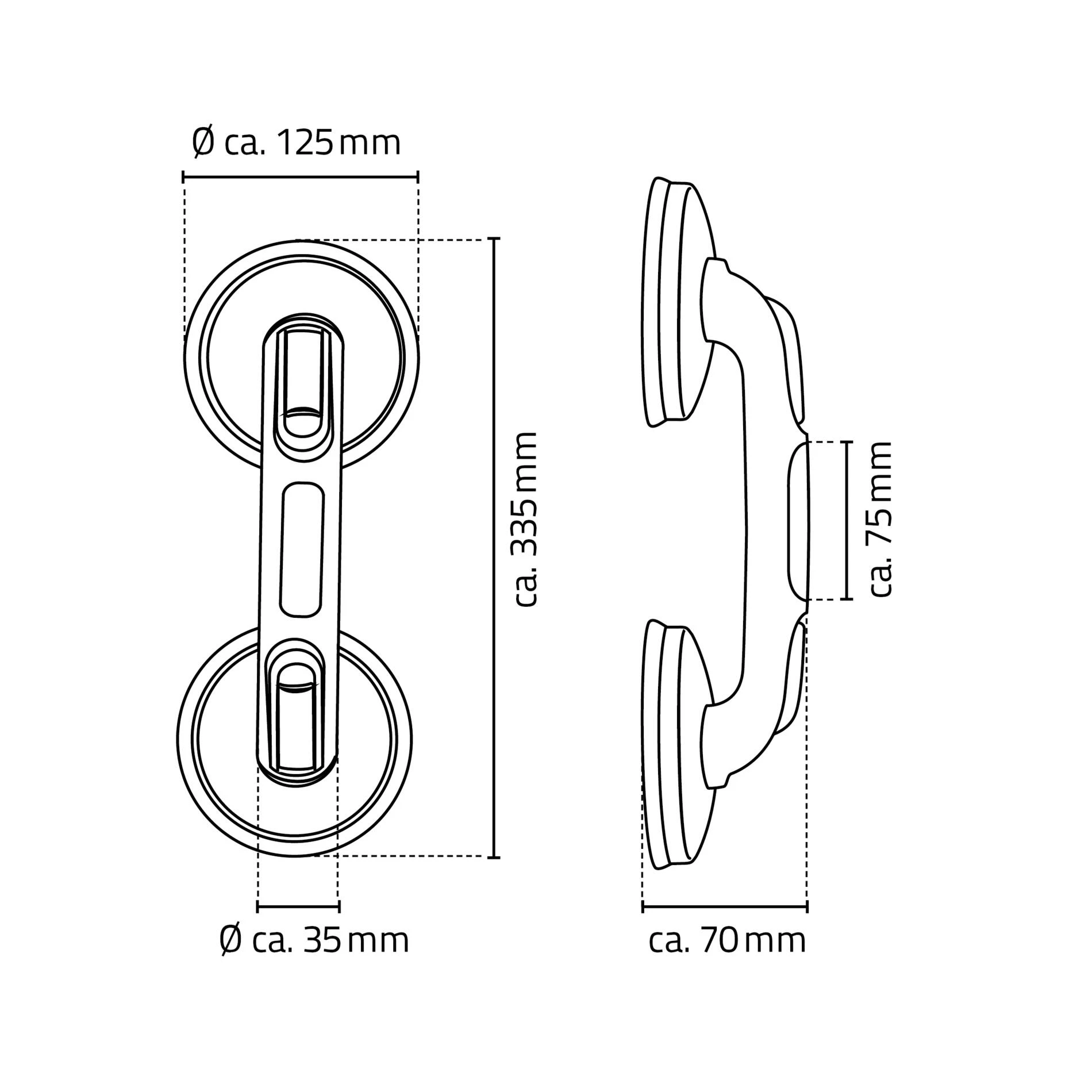 RIDDER Sauggriff Rob S Weiß 5 RIDDER Sauggriff Rob S Weiß – Bild 5