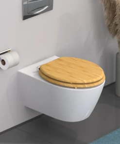 Schütte Nachhaltiger WC Sitz BAMBUS Mit Absenkautomatik - (L) 42 X (B) 37 X (H) 5 Cm -Relaxdays Verkaufsshop schutte nachhaltiger wc sitz bambus mit absenkautomatik l 42 x b 37 x h 5 cm 5