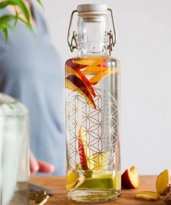 Soulbottles Trinkflasche "Flower Of Life" In Gold - 600ml -Relaxdays Verkaufsshop soulbottles trinkflasche flower of life in gold 600ml 2