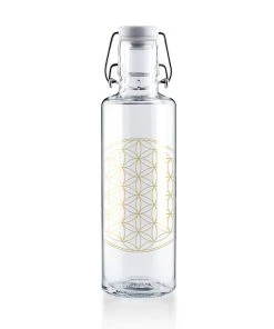 Soulbottles Trinkflasche "Flower Of Life" In Gold - 600ml