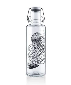 Soulbottles Trinkflasche "Jellyfish" In Schwarz - 600ml