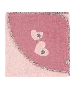Sterntaler Kapuzenbadetuch 100 X 100 Cm Mabel In Zartrosa