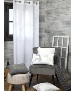 STOF France Ösengardine "Lumineux" In Weiß - (L)260 X (B)140 Cm