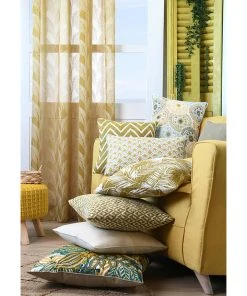 STOF France Ösenvorhang "Orphea" In Gold - (L)260 X (B)140 Cm -Relaxdays Verkaufsshop stof france osenvorhang orphea in gold l 260 x b 140 cm 2