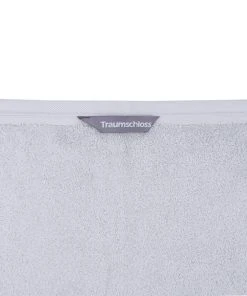 Traumschloss Frottier-Line Duschtuch In Hellgrau -Relaxdays Verkaufsshop traumschloss frottier line duschtuch in hellgrau 2