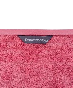 Traumschloss Frottier-Line Premium Duschtuch In Pink -Relaxdays Verkaufsshop traumschloss frottier line premium duschtuch in pink 2