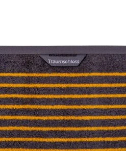 Traumschloss Frottier-Line Stripes Handtuch In Gelb -Relaxdays Verkaufsshop traumschloss frottier line stripes handtuch in gelb 2
