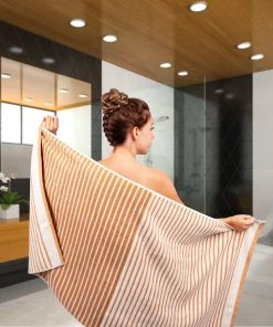 Traumschloss Frottier-Line Stripes Handtuch In Gelb -Relaxdays Verkaufsshop traumschloss frottier line stripes handtuch in gelb 3