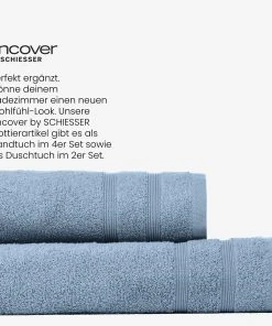 Uncover By Schiesser Duschtücher Brooklyn 2er Pack In Hellblau -Relaxdays Verkaufsshop uncover by schiesser duschtucher brooklyn 2er pack in hellblau 4 scaled
