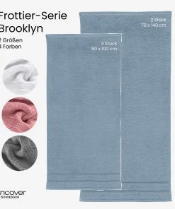 Uncover By Schiesser Duschtücher Brooklyn 2er Pack In Hellblau -Relaxdays Verkaufsshop uncover by schiesser duschtucher brooklyn 2er pack in hellblau 5 scaled