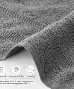Uncover By Schiesser Duschtücher Brooklyn 2er Pack In Hellgrau -Relaxdays Verkaufsshop uncover by schiesser duschtucher brooklyn 2er pack in hellgrau 2 scaled
