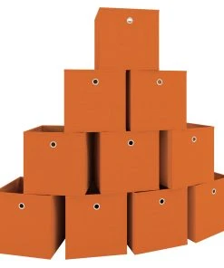 VCM 10er Set Faltbox Klappbox Boxas In Orange