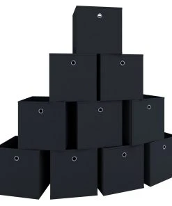 VCM 10er Set Faltbox Klappbox Boxas In Schwarz