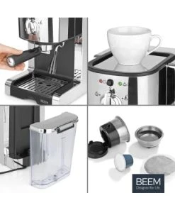 Vitalmaxx Espresso-Siebträgermaschine "ESPRESSO-PERFECT" -Relaxdays Verkaufsshop vitalmaxx espresso siebtragermaschine espresso perfect 6