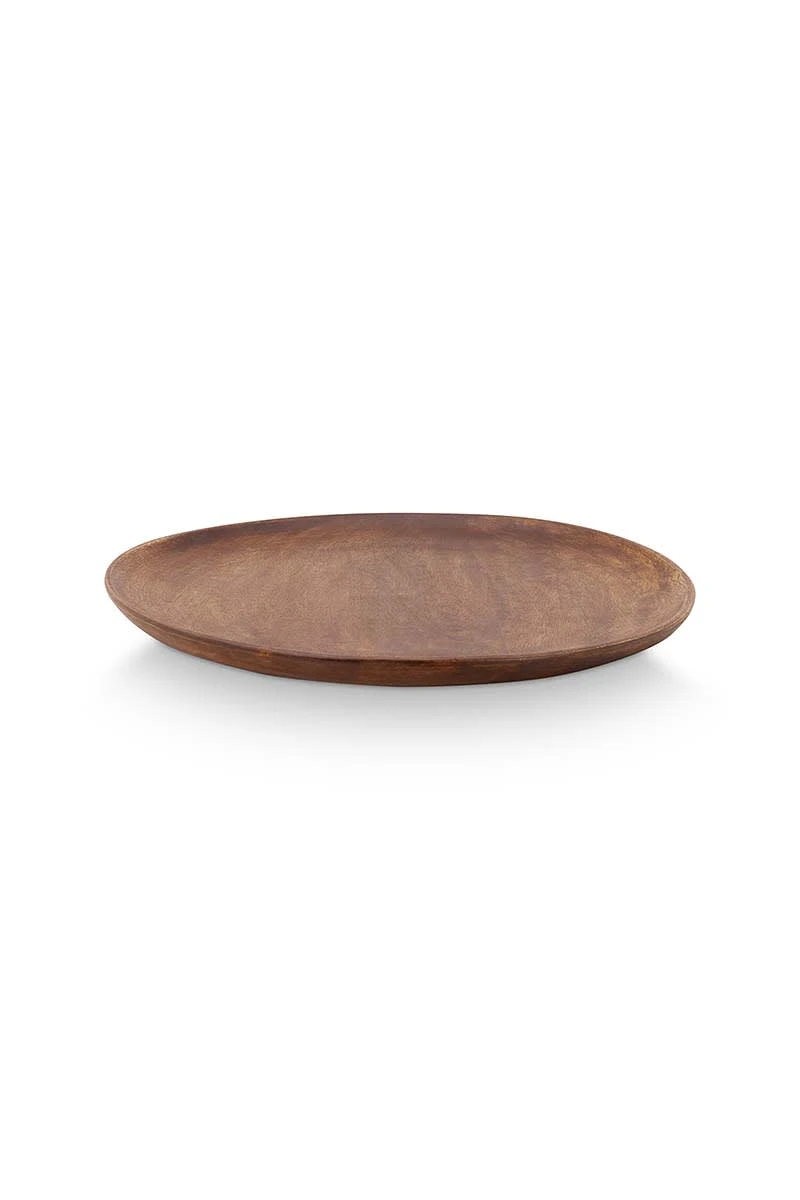 VTwonen Tablett "Plate Wood " In Braun 1 VTwonen Tablett "Plate Wood " In Braun