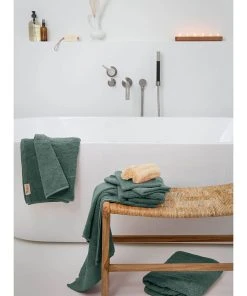 Walra 4er-Set: Gästehandtücher "Soft Cotton" In Grün -Relaxdays Verkaufsshop walra 4er set gastehandtucher soft cotton in grun 4