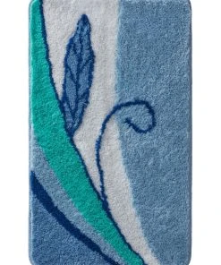 Webschatz Badematte Rund 'Aspen 2.0' In Blau