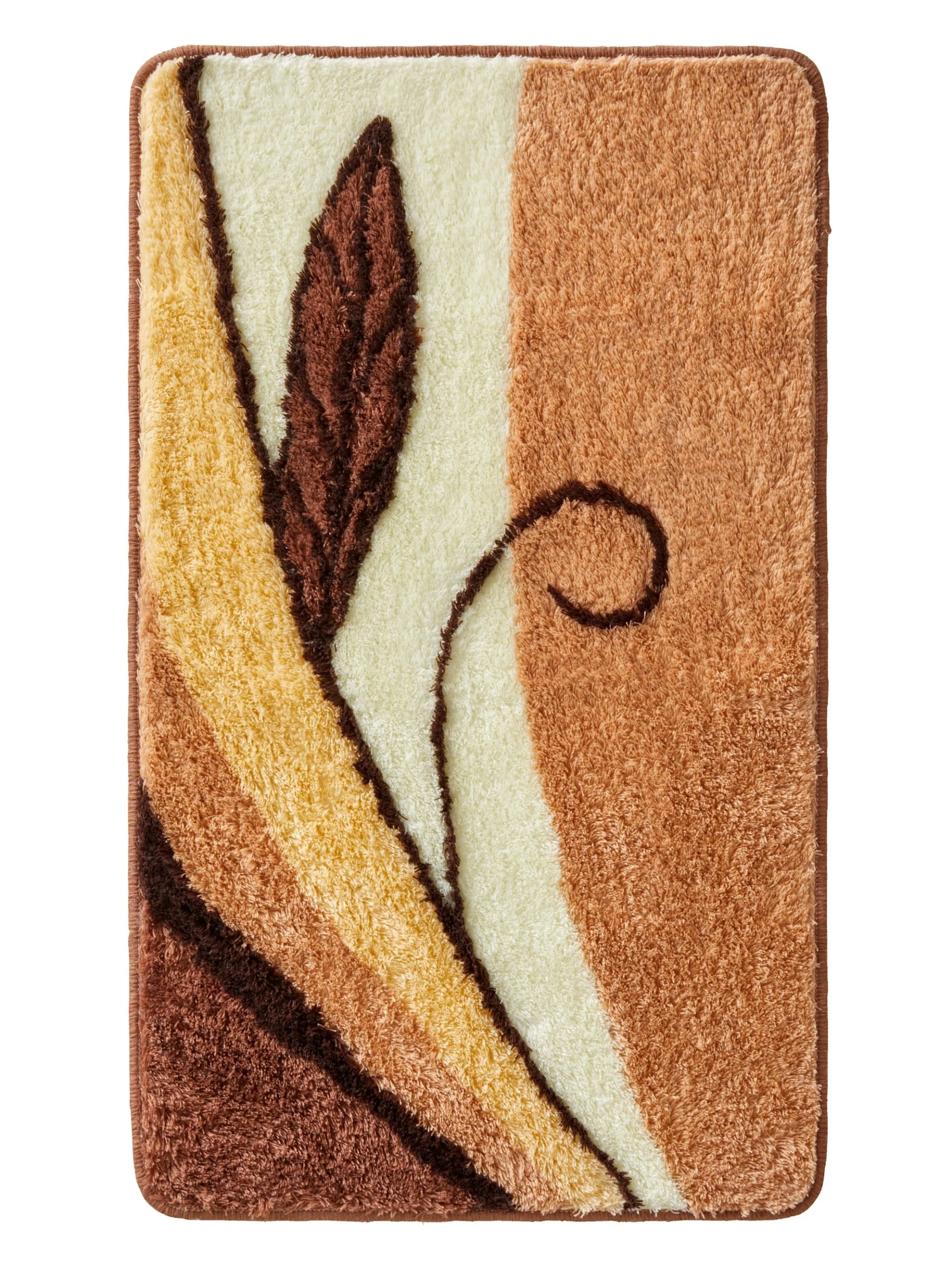 Webschatz Badematte Rund 'Aspen 2.0' In Braun 3 Webschatz Badematte Rund 'Aspen 2.0' In Braun – Bild 3