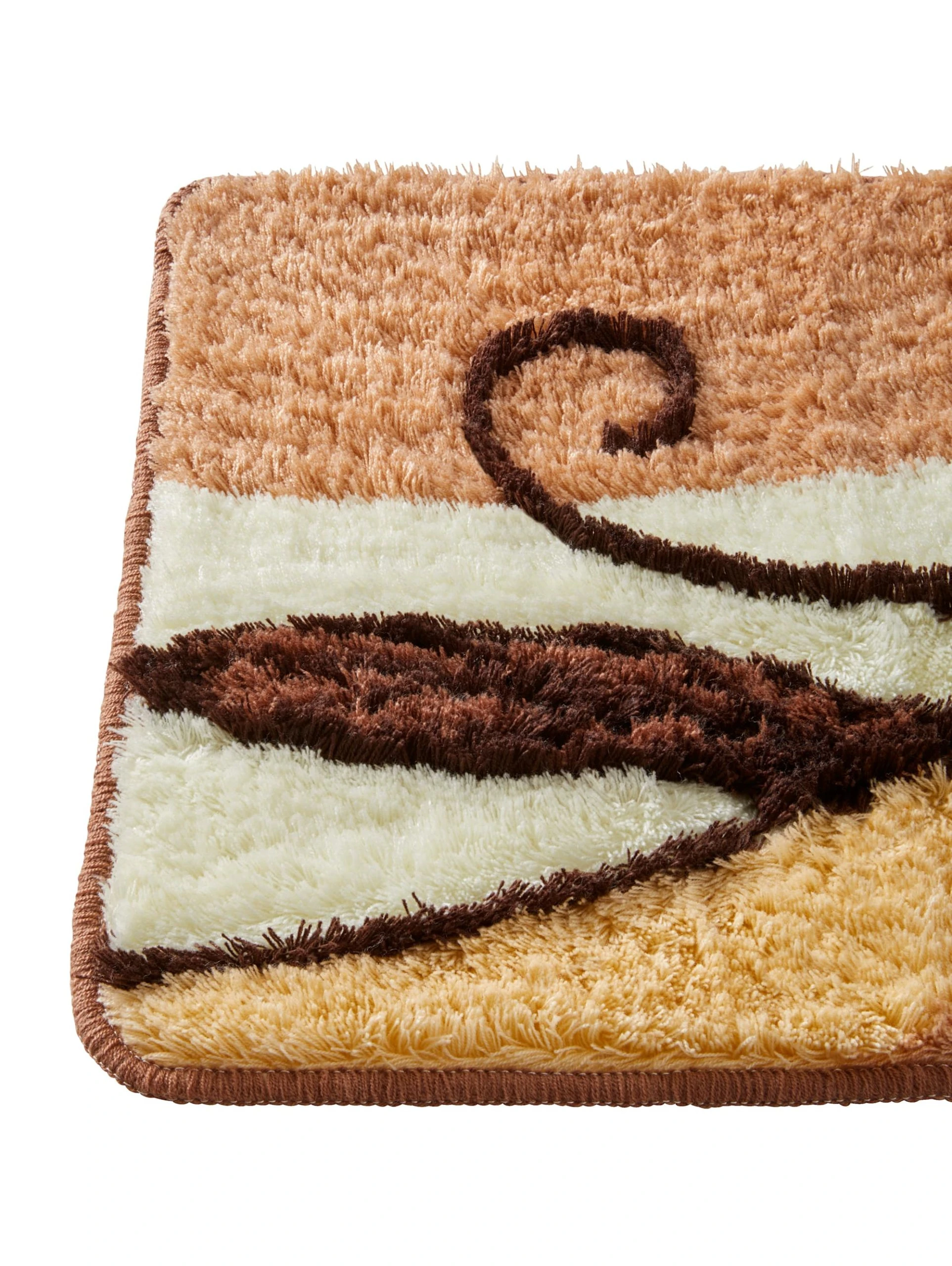 Webschatz Badematte Rund 'Aspen 2.0' In Braun 4 Webschatz Badematte Rund 'Aspen 2.0' In Braun – Bild 4