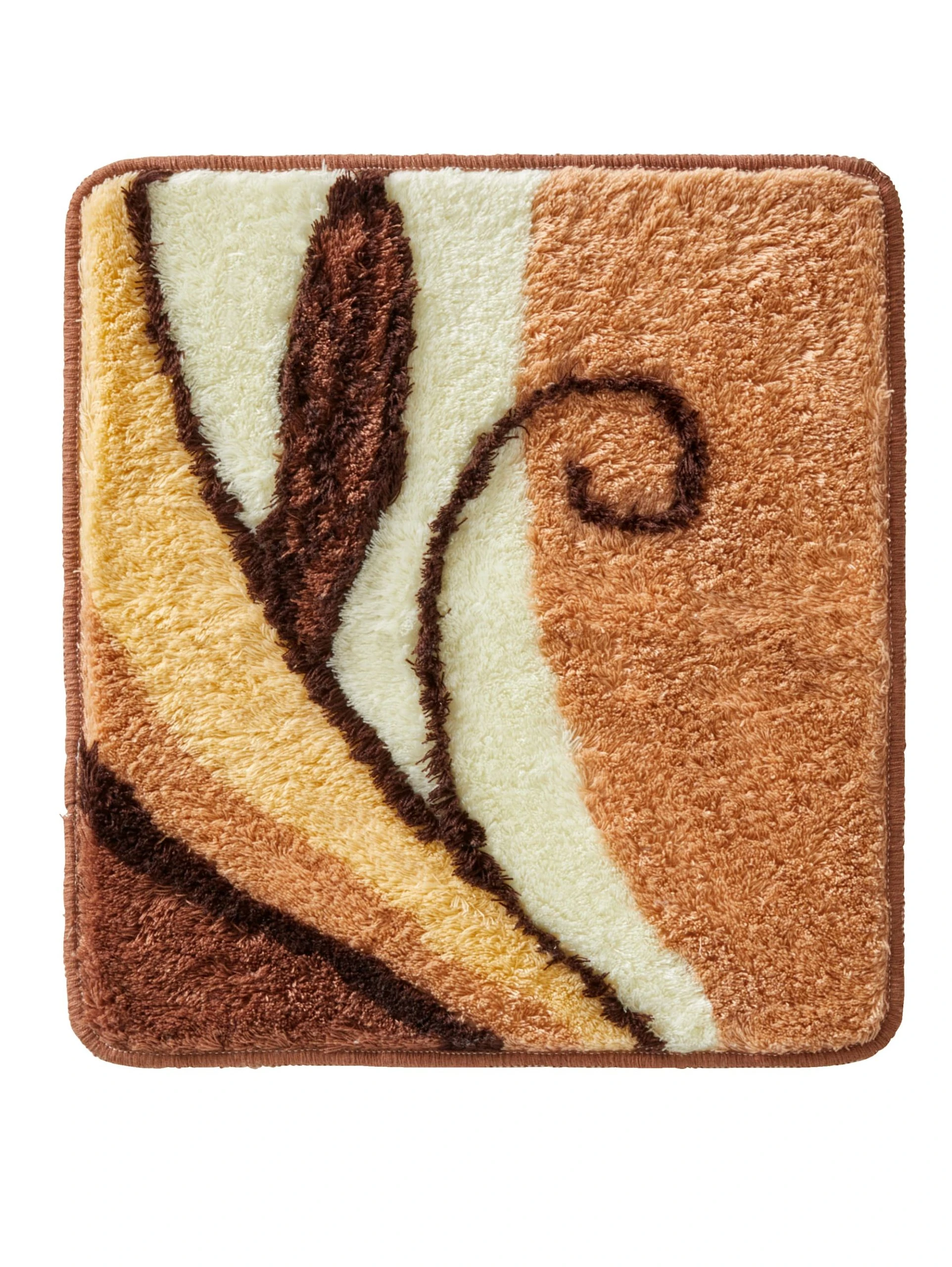 Webschatz Badematte Rund 'Aspen 2.0' In Braun 5 Webschatz Badematte Rund 'Aspen 2.0' In Braun – Bild 5