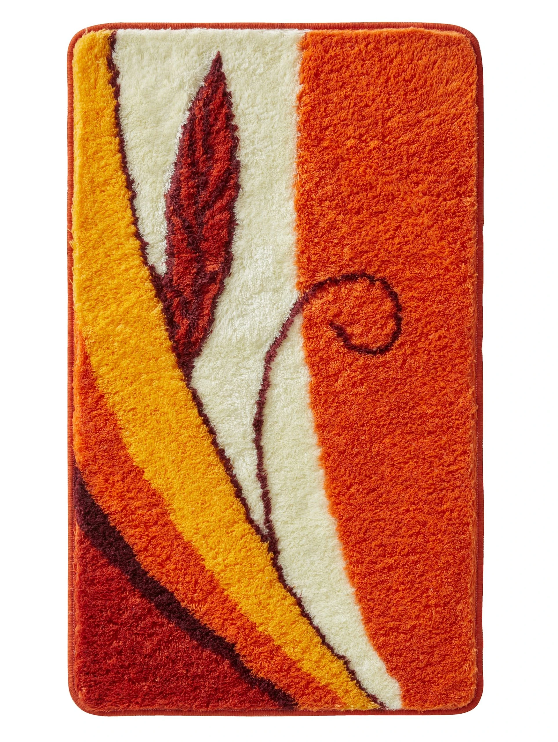 Webschatz Badematte Rund 'Aspen 2.0' In Terracotta 3 Webschatz Badematte Rund 'Aspen 2.0' In Terracotta – Bild 3