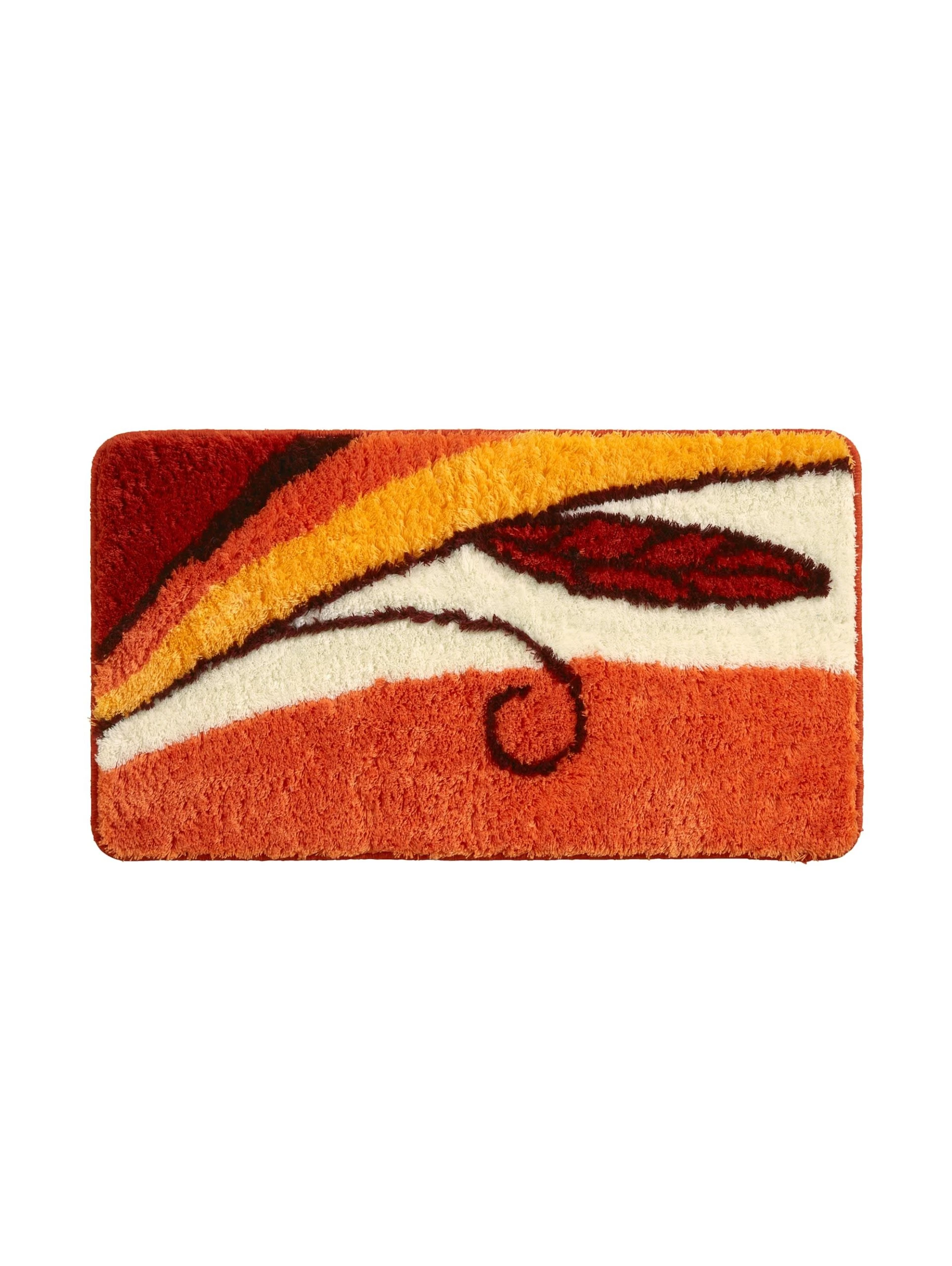 Webschatz Badematte Rund 'Aspen 2.0' In Terracotta 1 Webschatz Badematte Rund 'Aspen 2.0' In Terracotta