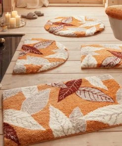 Webschatz Badematte Rund 'Mexiko' In Terracotta