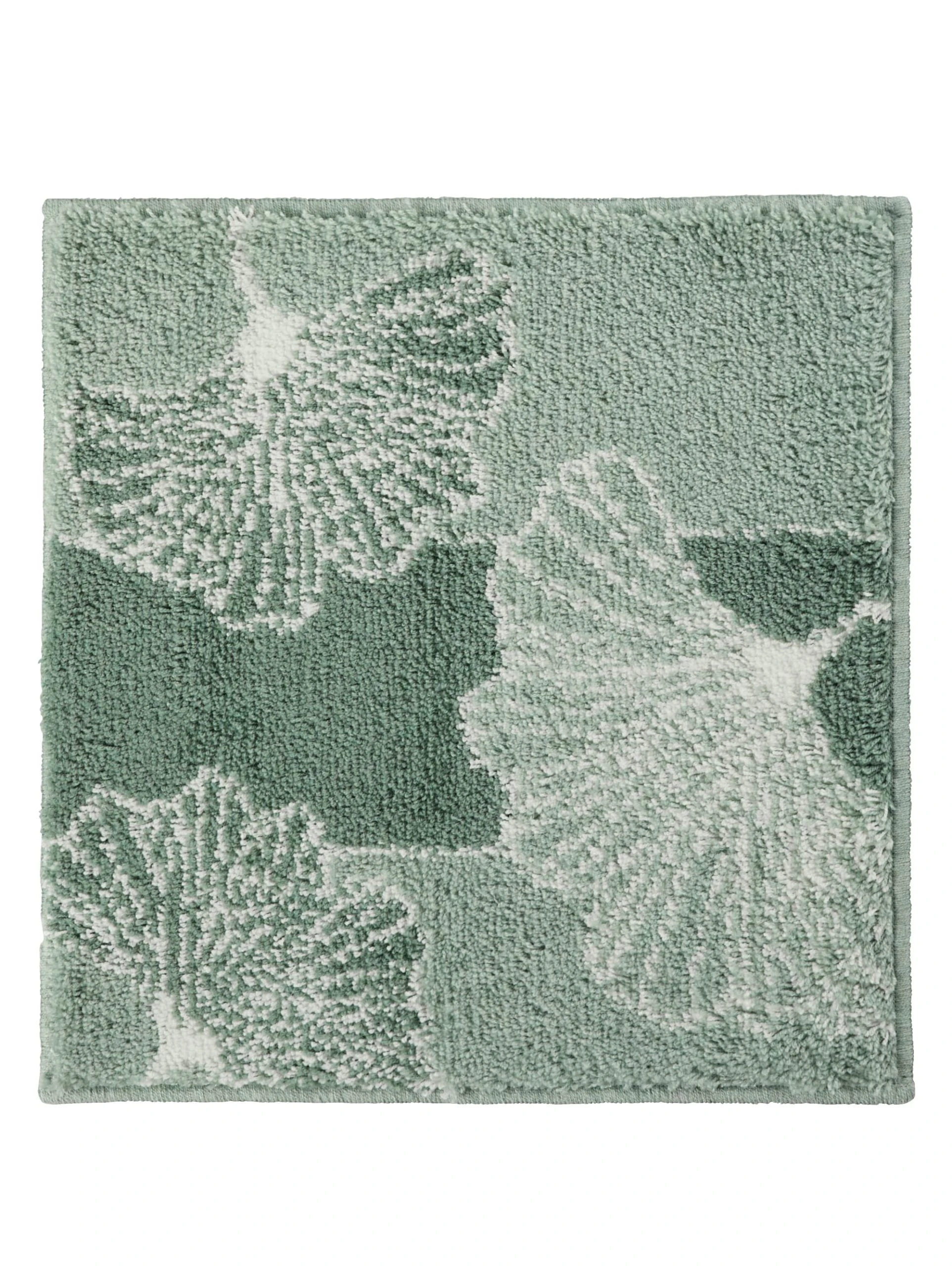 Webschatz Badematte Rund 'Sofia' In Grün 4 Webschatz Badematte Rund 'Sofia' In Grün – Bild 4