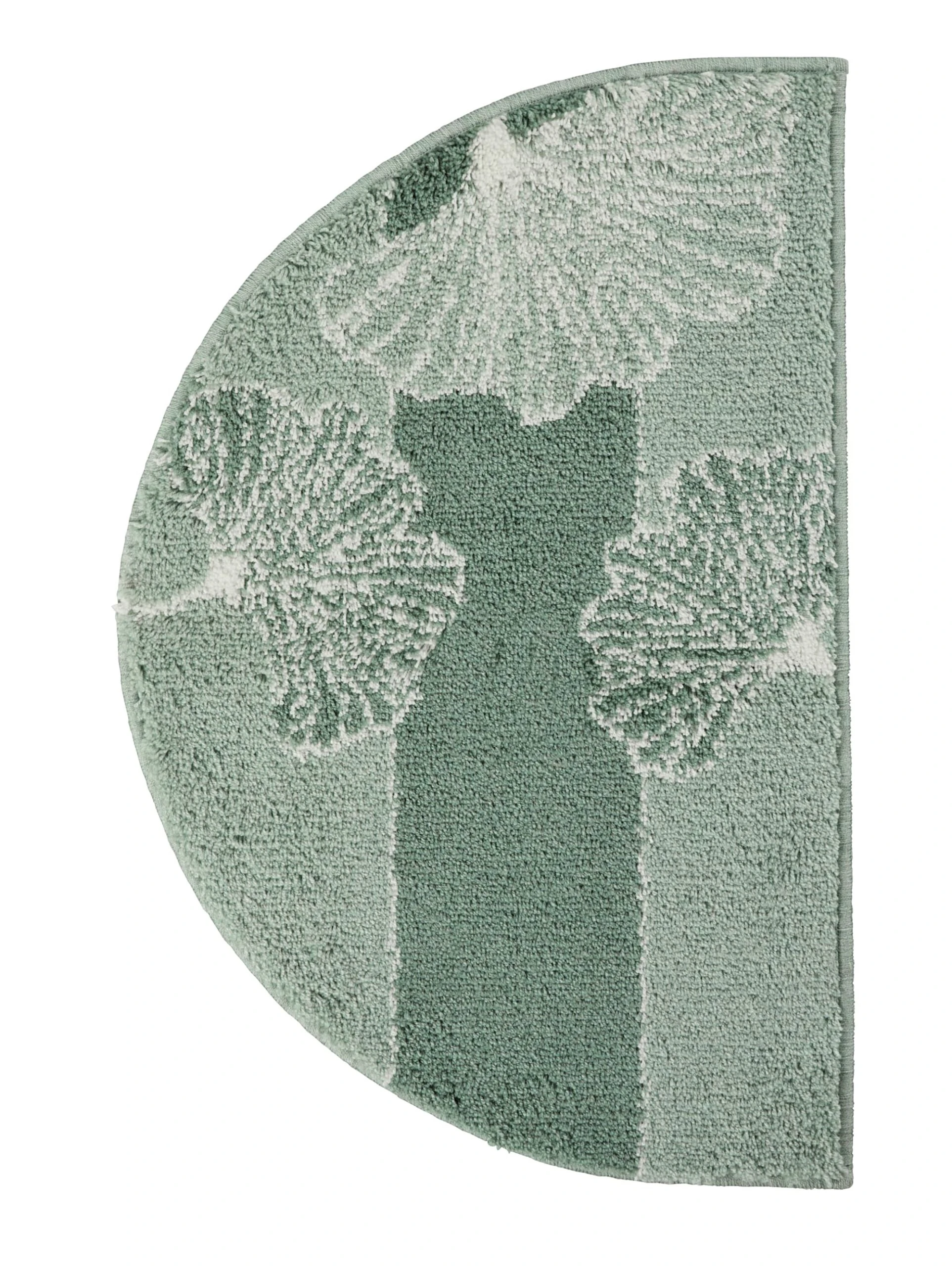 Webschatz Badematte Rund 'Sofia' In Grün 6 Webschatz Badematte Rund 'Sofia' In Grün – Bild 6