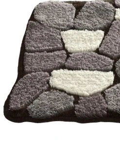 Webschatz Badematte Rund 'Stone' In Grau 9 Webschatz Badematte Rund 'Stone' In Grau -Relaxdays Verkaufsshop webschatz badematte rund stone in grau 2 scaled