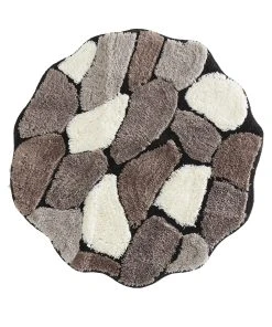 Webschatz Badematte Rund 'Stone' In Grau 10 Webschatz Badematte Rund 'Stone' In Grau -Relaxdays Verkaufsshop webschatz badematte rund stone in grau 3 scaled