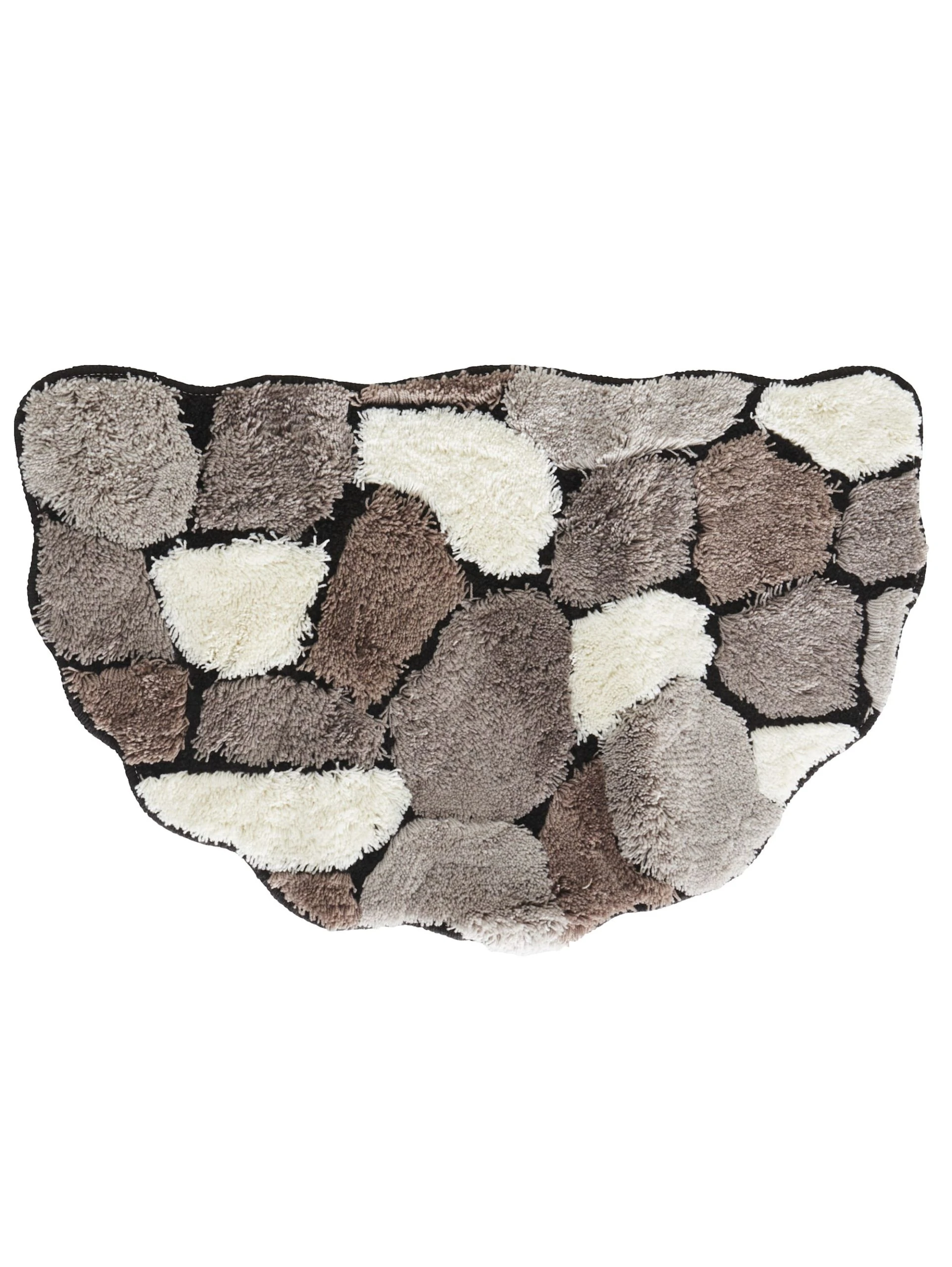 Webschatz Badematte Rund 'Stone' In Grau 6 Webschatz Badematte Rund 'Stone' In Grau – Bild 6