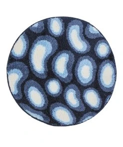 Webschatz Badematte Rund 'Tokio' In Blau 9 Webschatz Badematte Rund 'Tokio' In Blau -Relaxdays Verkaufsshop webschatz badematte rund tokio in blau 2 scaled